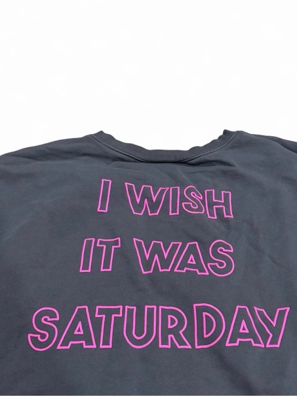 Wildfox Black Crewneck Sweatshirt with Pink Broken Heart Graphic